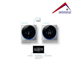 Bộ điều khiển có dây Daikin BRC1H63W (Trắng) – BRC1H63K (Đen)