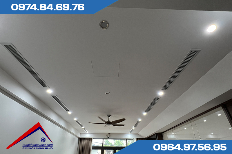 hoàn thiện điều hòa trung tâm cho biệt thự cao cấp
