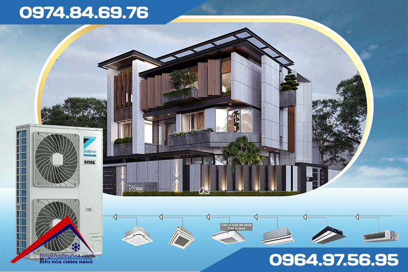 Lựa chọn công suất dàn nóng điều hòa trung tâm